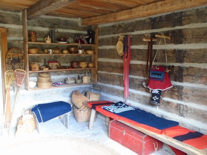 The Seneca Log House Interior View image. Click for full size.