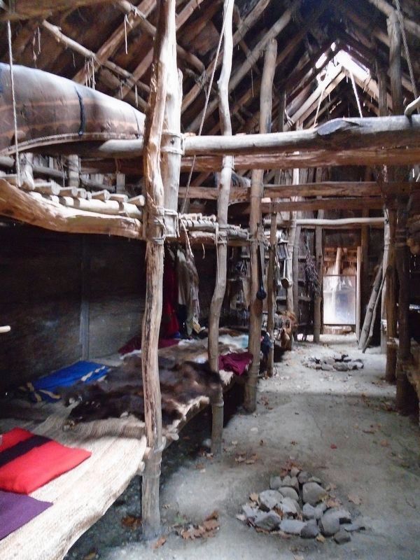 Bark-Covered Cabin Interior View image. Click for full size.