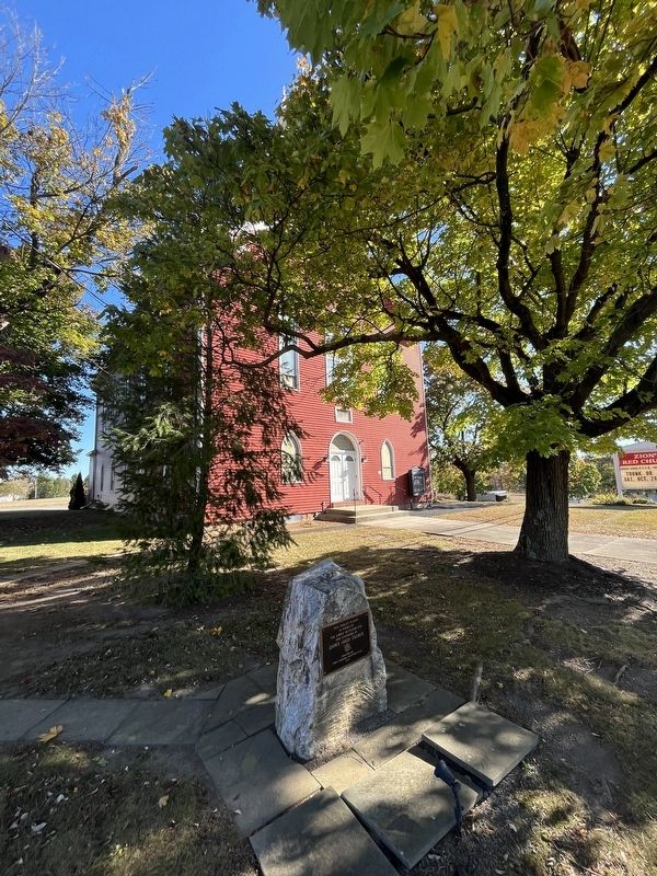 Zion's (Red) Church Marker. Click for full size. Zion's (Red) Church Marker image. Click for full size.