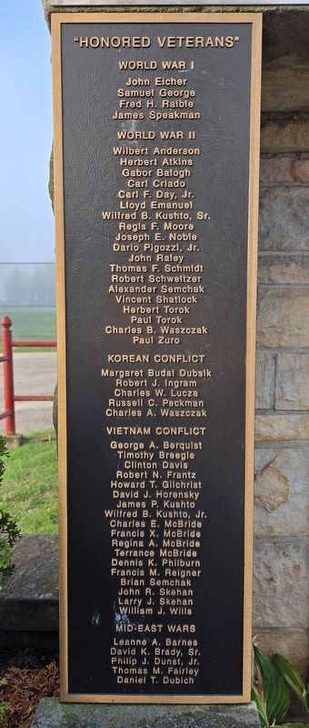 Greenock Honor Roll Marker. Click for full size. Greenock Honor Roll Marker image. Click for full size.