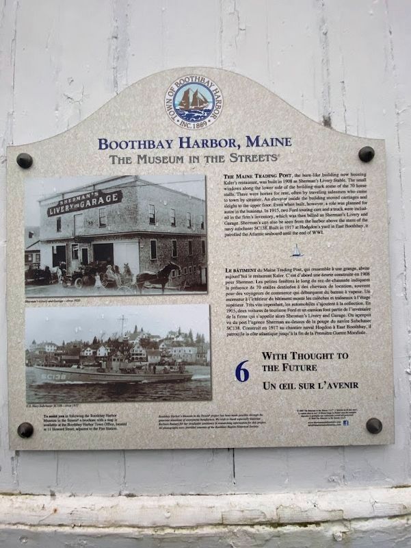 With Thought to the Future Marker. Click for full size. With Thought to the Future Marker image. Click for full size.