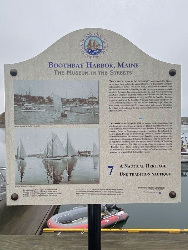 A Nautical Heritage Marker. Click for full size. A Nautical Heritage Marker image. Click for full size.