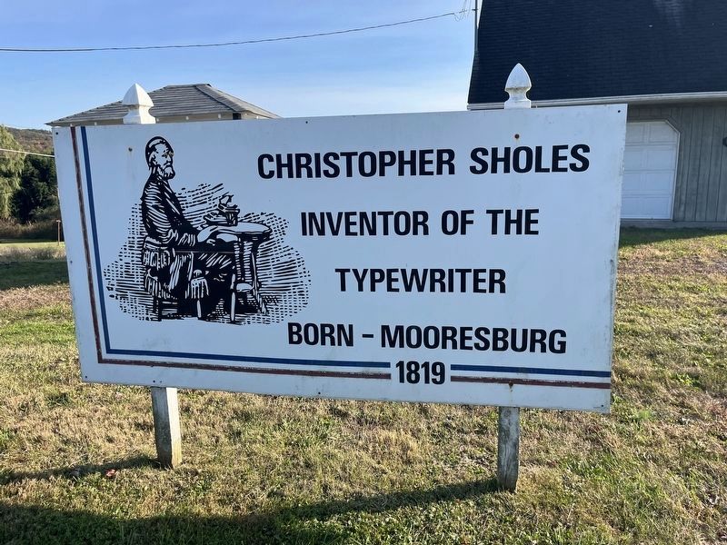 Christopher Sholes Marker image. Click for full size.