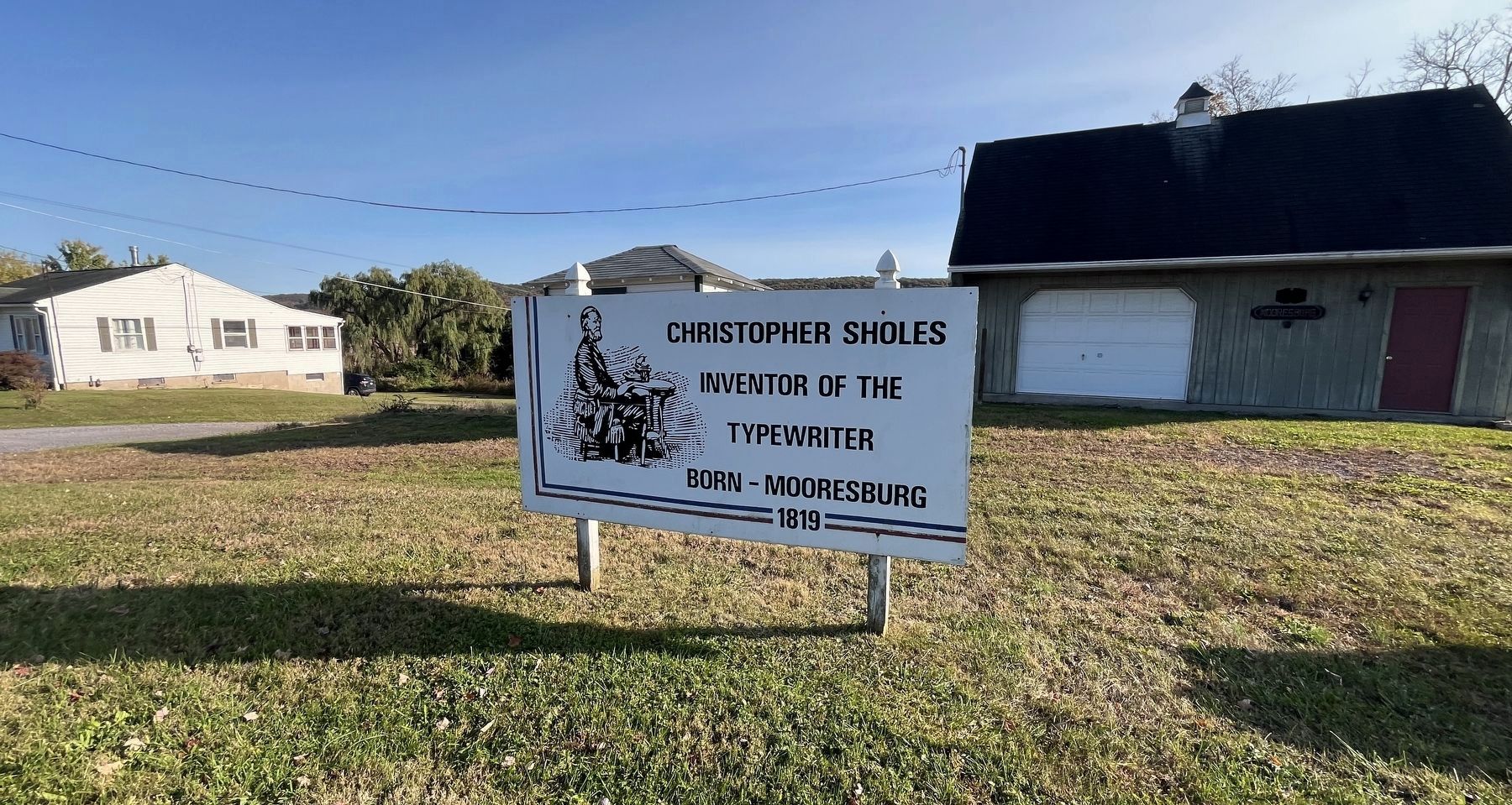 Christopher Sholes Marker image. Click for full size.