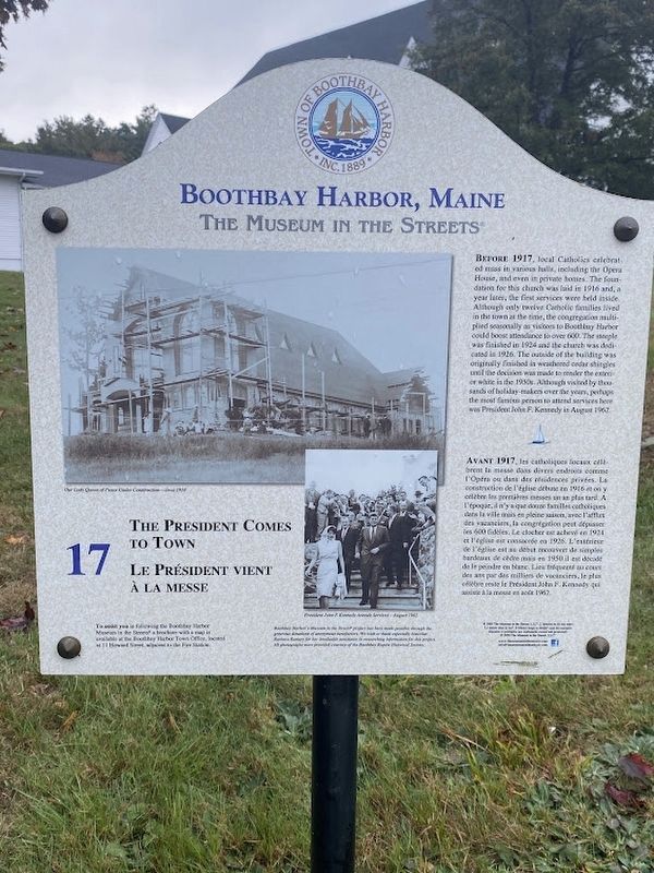 The President Comes to Town Marker. Click for full size. The President Comes to Town Marker image. Click for full size.