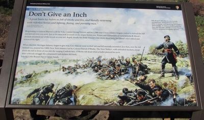 Don't Give an Inch Marker image. Click for full size.