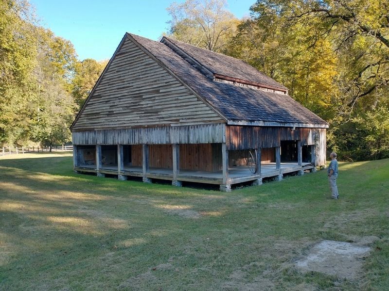 Trigonia Elm Marker & Crosby Threshing Barn image. Click for full size.