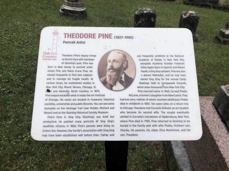 Theodore Pine (1827-1905) Marker image. Click for full size.