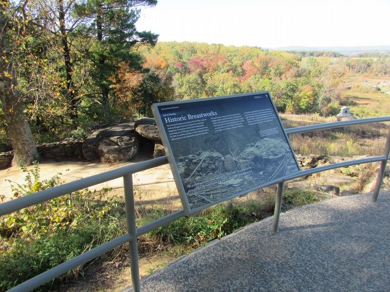 Historic Breastworks Marker image. Click for full size.