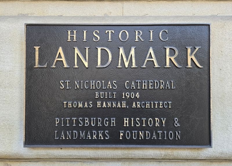 St. Nicholas Cathedral Marker image. Click for full size.