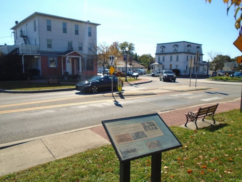 The Eagle Hotel, Linglestown Square Memorial, and Funeral Home Marker image. Click for full size.