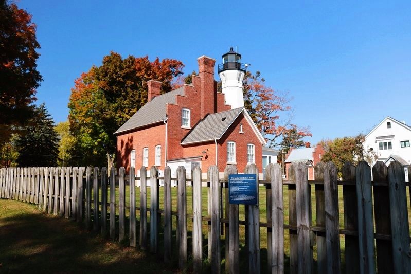 Port Sanilac Light Station - 1886 Marker image. Click for full size.