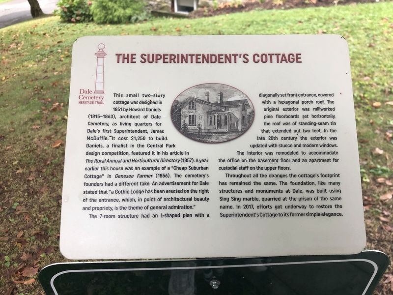 The Superintendent's Cottage Marker image. Click for full size.
