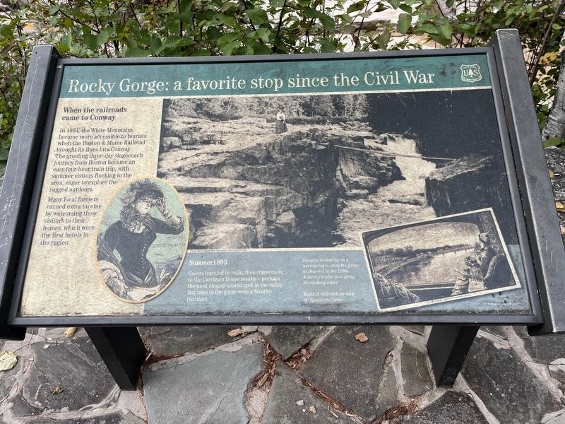 Rocky Gorge: a favorite stop since the Civil War Marker image. Click for full size.