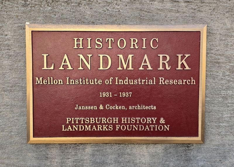 Pittsburgh History and Landmarks Foundation Plaque at This Location image. Click for full size.