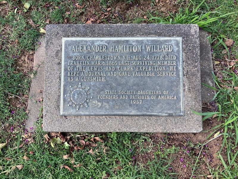 The grave of Alexander Hamilton Willard image. Click for full size.