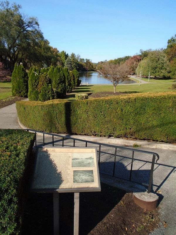 Italian Lake and Marker image. Click for full size.