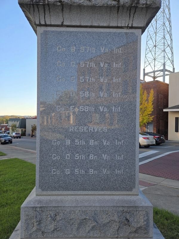 Franklin County Confederate Monument, northeast side image. Click for full size.