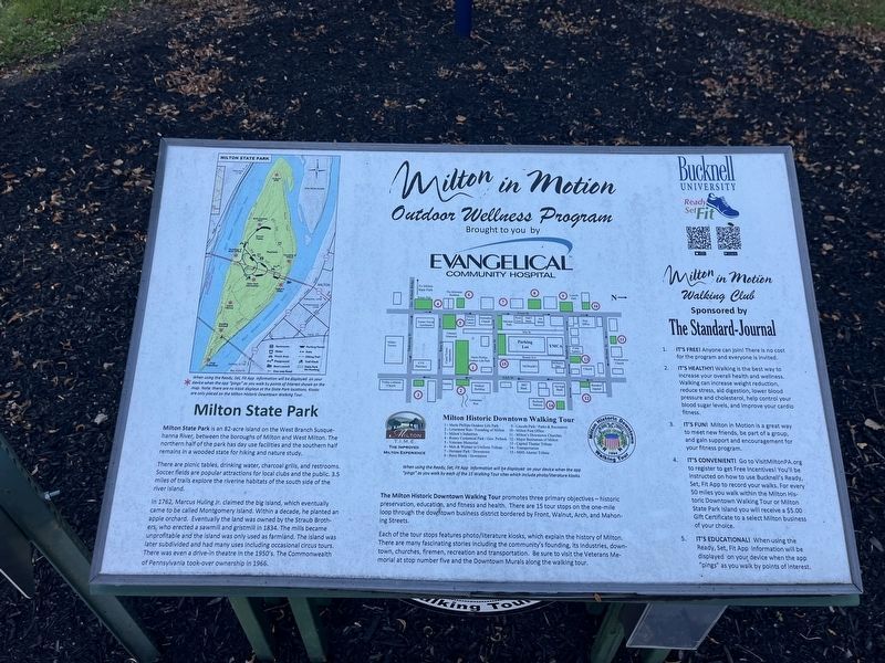Milton State Park Marker. Click for full size. Milton State Park Marker image. Click for full size.