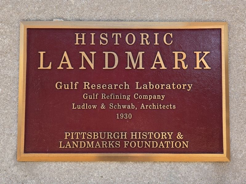 Gulf Research Laboratory Marker. Click for full size. Gulf Research Laboratory Marker image. Click for full size.