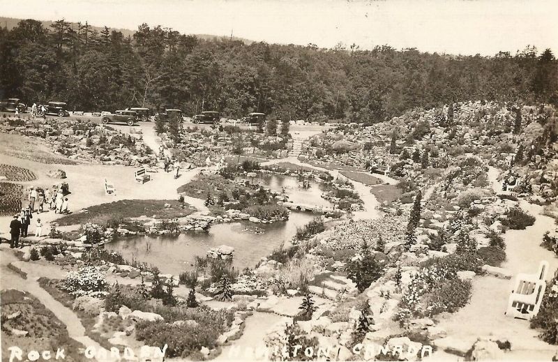 The Rock Garden of the Royal Botanical Gardens, 1930s image. Click for full size.