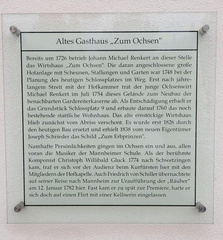Altes Gasthaus �Zum Ochsen� / Old Inn "Zum Ochsen" Marker image. Click for full size.