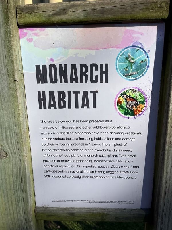 Monarch Habitat Marker image. Click for full size.