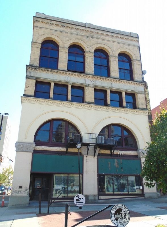 Egerter Building and Marker. Click for full size. Egerter Building and Marker image. Click for full size.