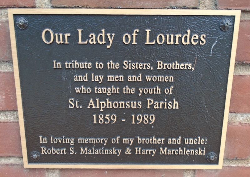 Our Lady of Lourdes Marker image. Click for full size.