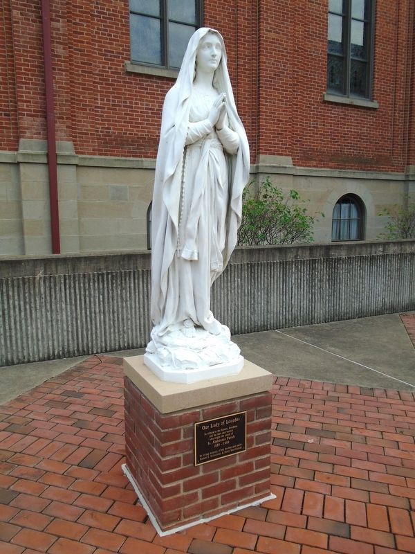 Our Lady of Lourdes Marker and Statue image. Click for full size.