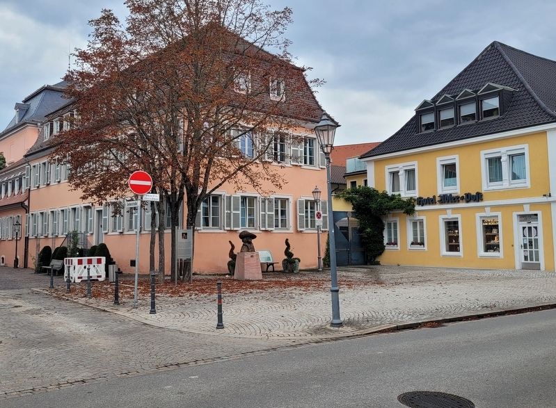 The view of the Nicolas de Pigage Marker from across the street. Click for full size. The view of the Nicolas de Pigage Marker from across the street image. Click for full size.