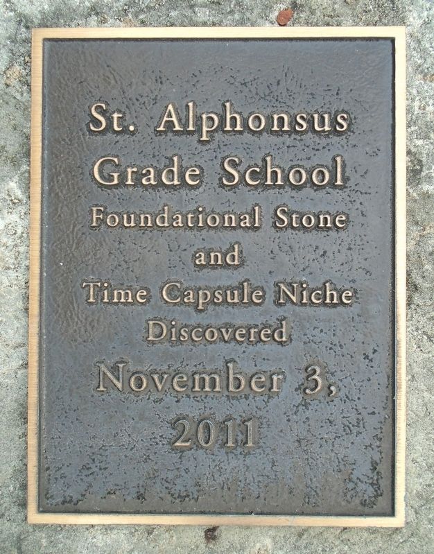 St. Alphonsus Grade School Marker image. Click for full size.