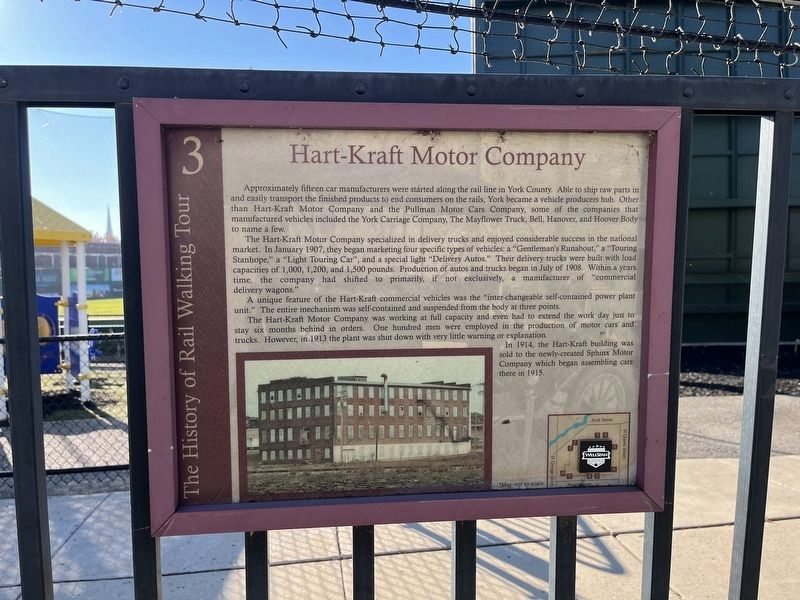 Hart-Kraft Motor Company Marker. Click for full size. Hart-Kraft Motor Company Marker image. Click for full size.