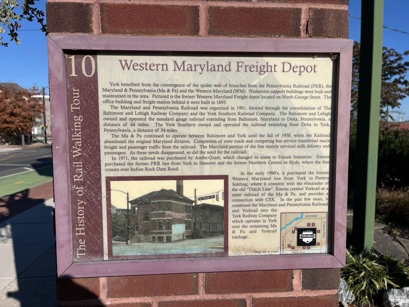 Western Maryland Freight Depot Marker image. Click for full size.