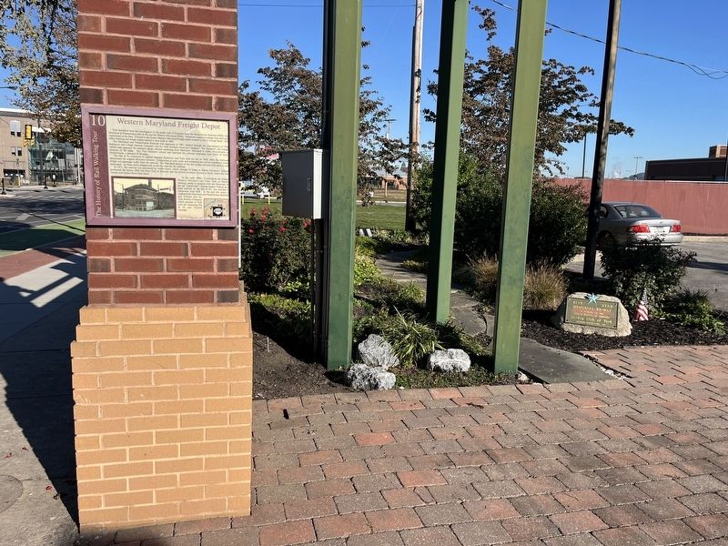 Western Maryland Freight Depot Marker image. Click for full size.