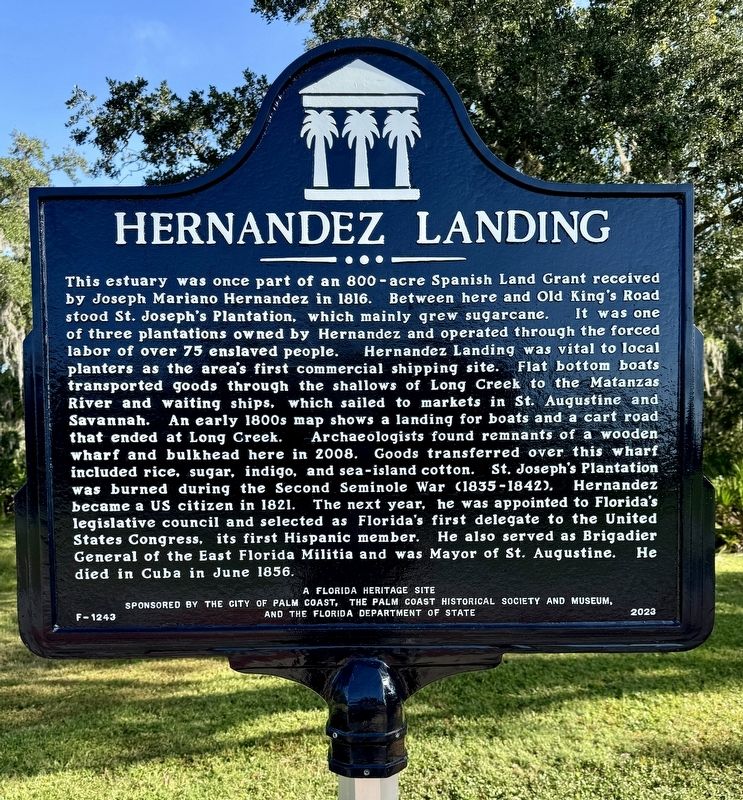Hernandez Landing Marker image. Click for full size.