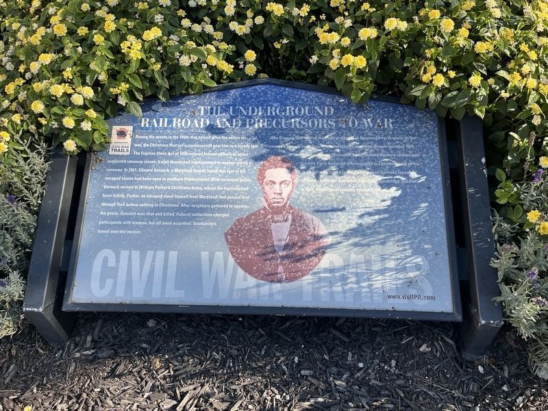 The Underground Railroad and Precursors to War Marker image. Click for full size.