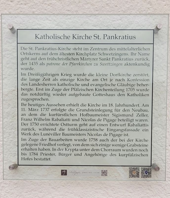Katholische Kirche St. Pankratius / Catholic Church of St. Pankratius Marker image. Click for full size.