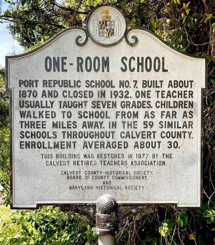 One-Room School Marker image. Click for full size.