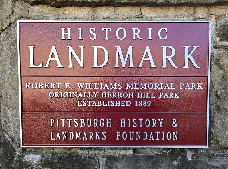 Robert E. Williams Memorial Park Marker image. Click for full size.