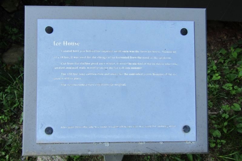 Ice House Marker. Click for full size. Ice House Marker image. Click for full size.