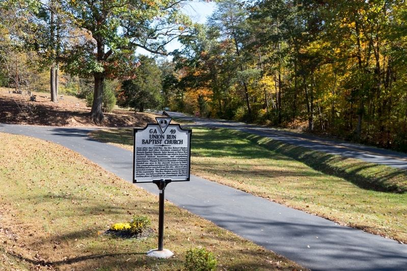 Union Run Baptist Church Marker image. Click for full size.