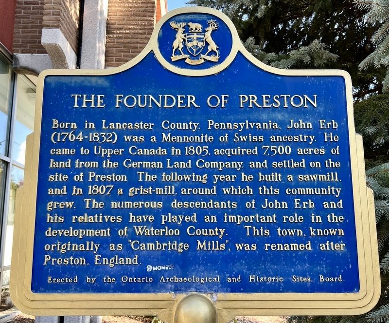 The Founder of Preston Marker image. Click for full size.