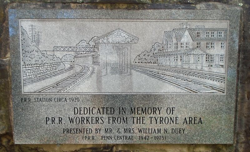 PRR Workers Memorial Marker. Click for full size. PRR Workers Memorial Marker image. Click for full size.