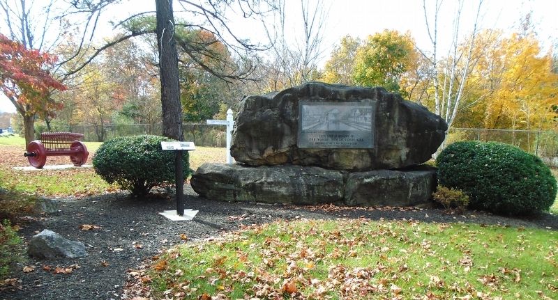 PRR Workers Memorial and Marker. Click for full size. PRR Workers Memorial and Marker image. Click for full size.