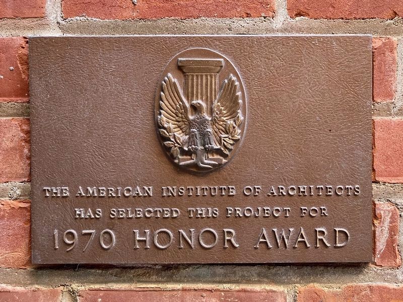 AIA 1970 Honor Award. Click for full size. AIA 1970 Honor Award image. Click for full size.