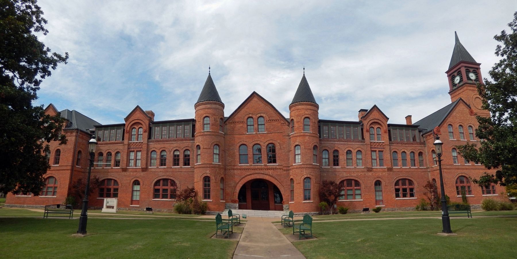Seminary Hall, on the Tahlequah campus of Northeastern State University. Click for full size. Seminary Hall, on the Tahlequah campus of Northeastern State University image. Click for full size.