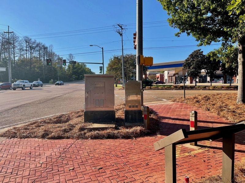 View looking south from marker at Rice Rd intersection.. Click for full size. View looking south from marker at Rice Rd intersection. image. Click for full size.
