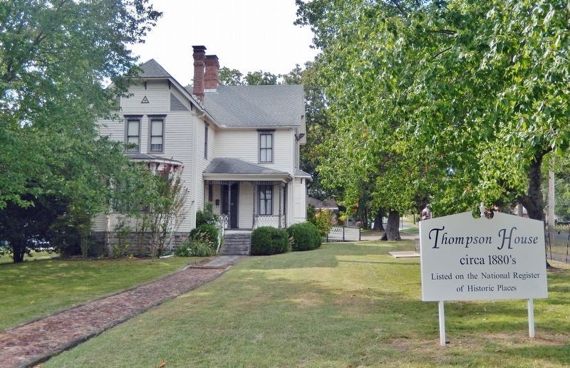 Thompson House & Marker. Click for full size. Thompson House & Marker image. Click for full size.