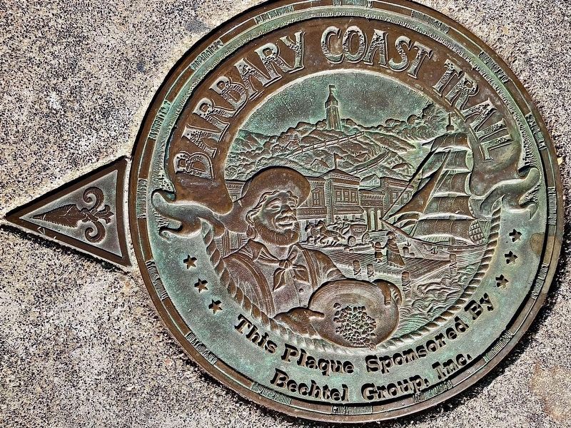 Barbary Coast Trail Marker. Click for full size. Barbary Coast Trail Marker image. Click for full size.
